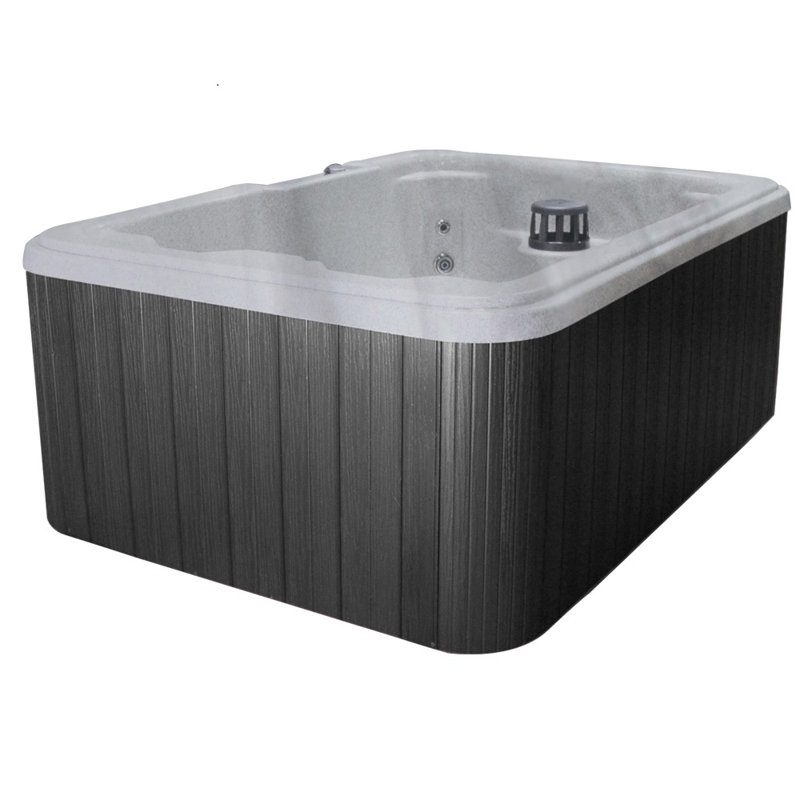 USA Spas 110 Volt 4 Person 10 Jet Acrylic Rectangle Plug And Play Hot Tub in Grey & Reviews